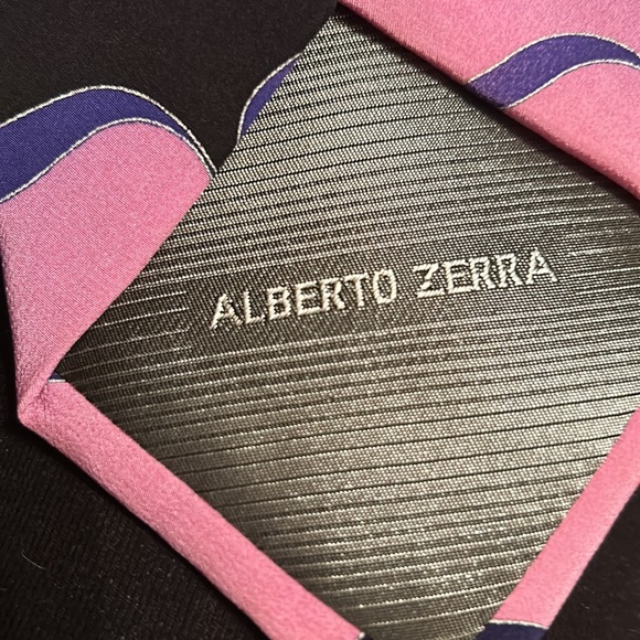 Alberto Zerra Handmade Silk Tie - Picture 4 of 7